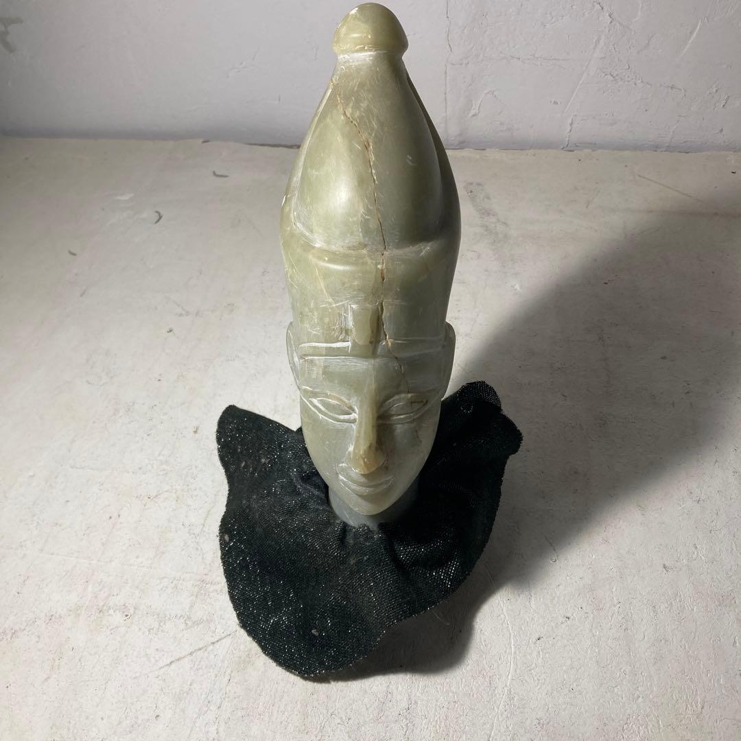 アメス 1 世の石彫 古代エジプト ファラオ 石像 2.5kg コレクション