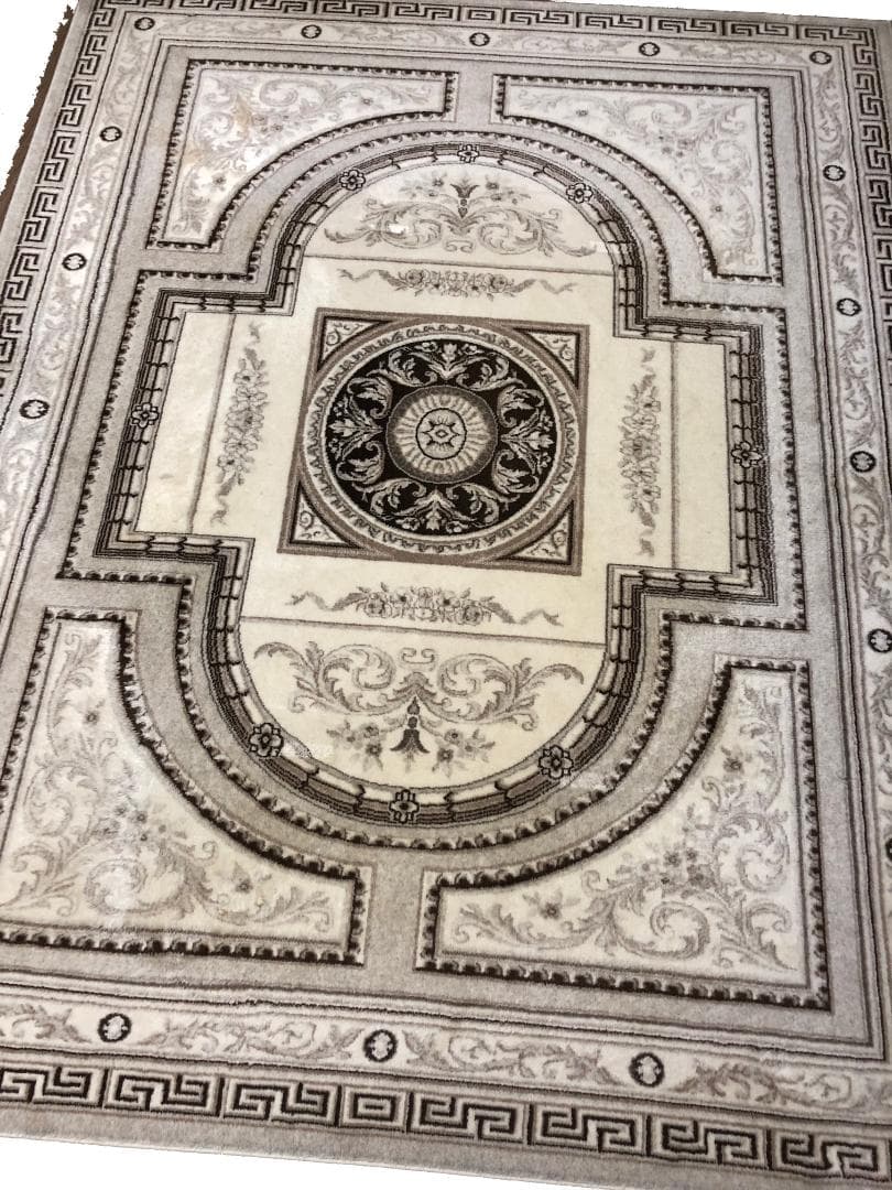 モンゴルの無染色純毛ラグ・カーペット 2.0m x 2.5m