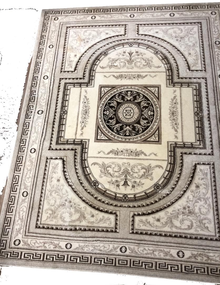 モンゴルの無染色純毛ラグ・カーペット 2.0m x 2.5m