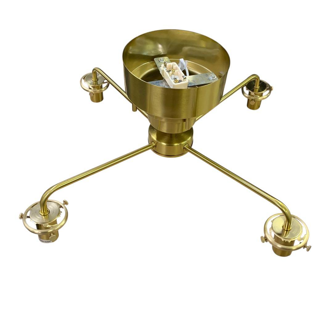 【開封・未使用】Chende シーリングライト 4灯 LED 北欧 真鍮 照明