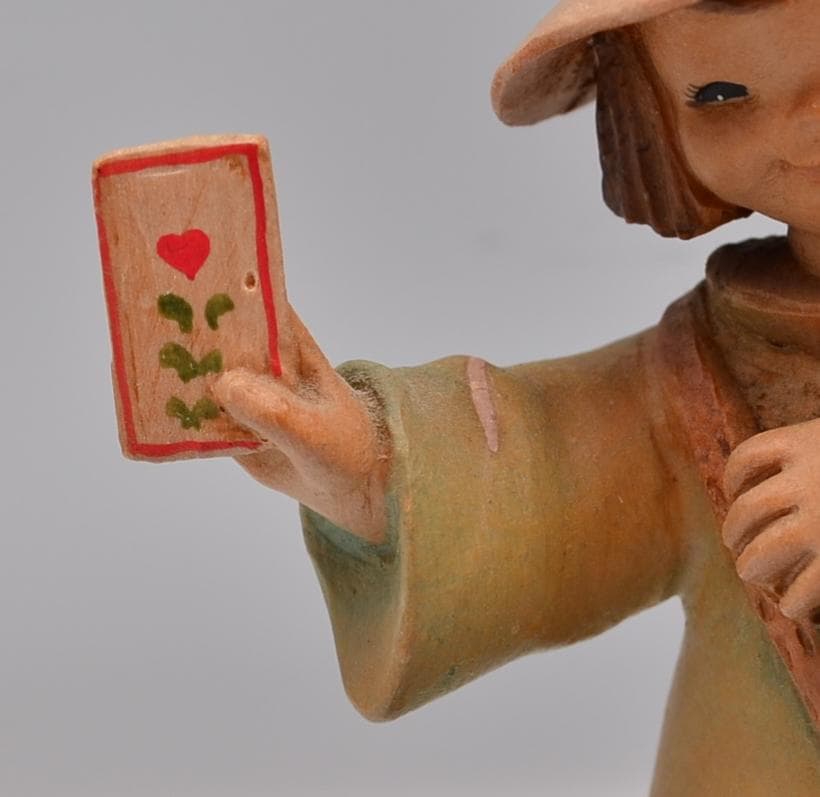 ラブレター　アンリ　ANRI　サラケイ　木彫り人形　イタリア　16.5ｃｍ