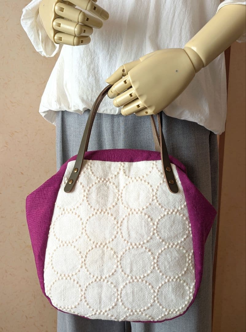 ハンドメイド トートバッグ　ミナペルホネン　タンバリン　pjc