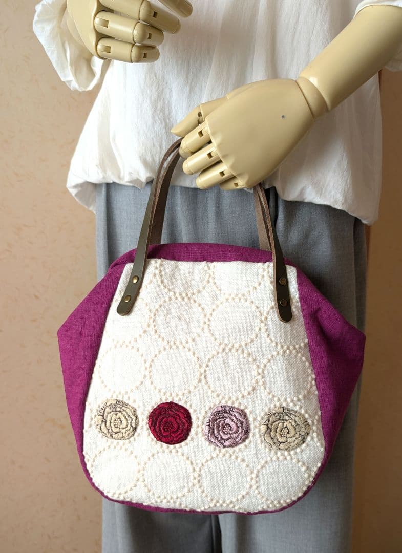 ハンドメイド トートバッグ　ミナペルホネン　タンバリン　pjc