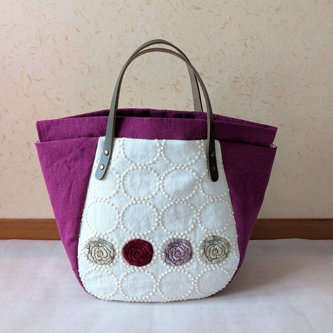 ハンドメイド トートバッグ　ミナペルホネン　タンバリン　pjc