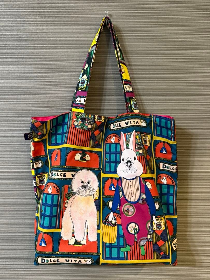 マンナイン mannine ポリエステル ワイド トートバッグ