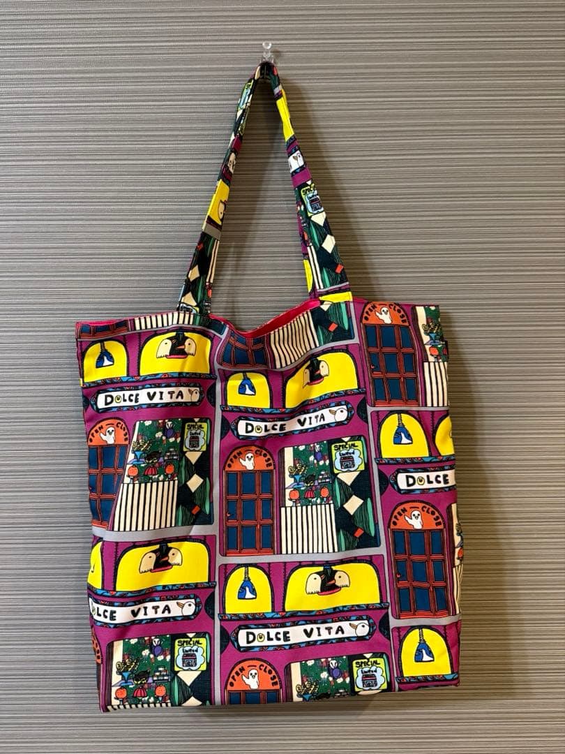 マンナイン mannine ポリエステル ワイド トートバッグ