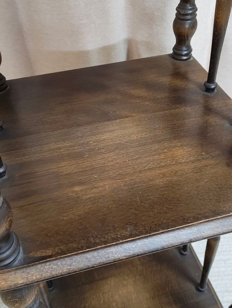 najico ナジコ ダークブラウン 3段木製ラック