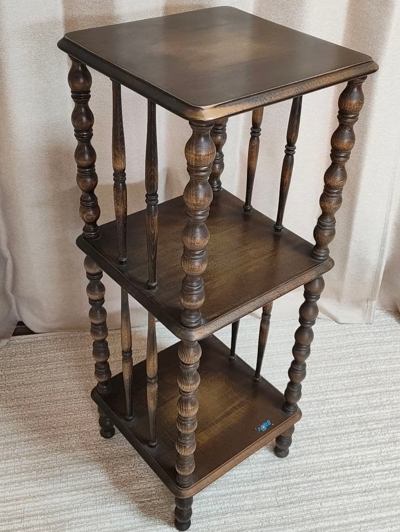 najico ナジコ ダークブラウン 3段木製ラック