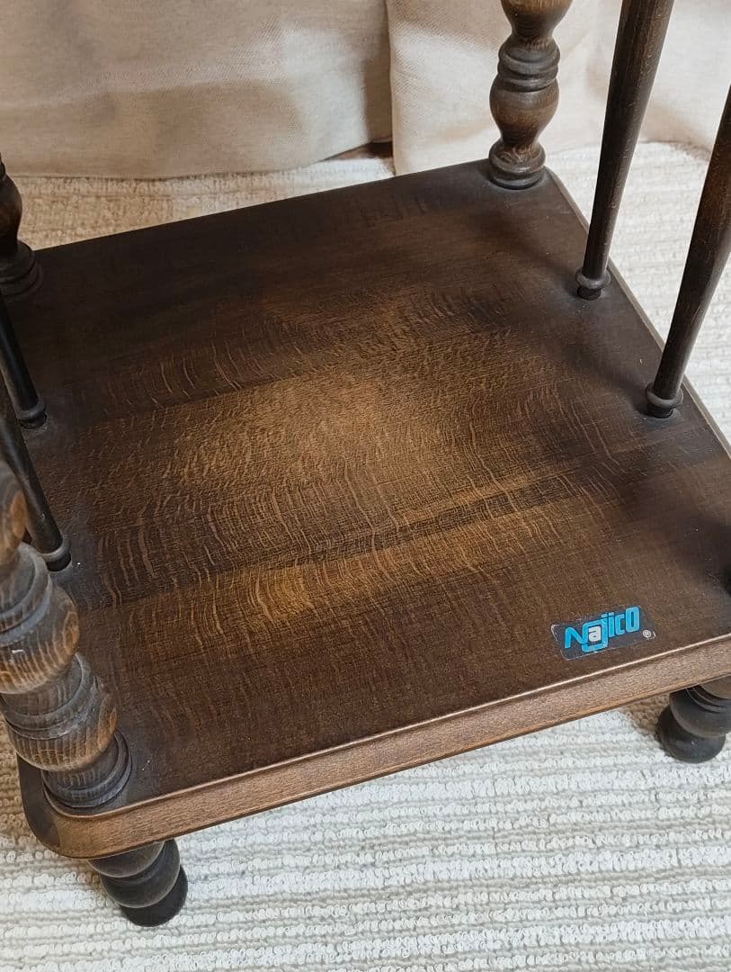 najico ナジコ ダークブラウン 3段木製ラック