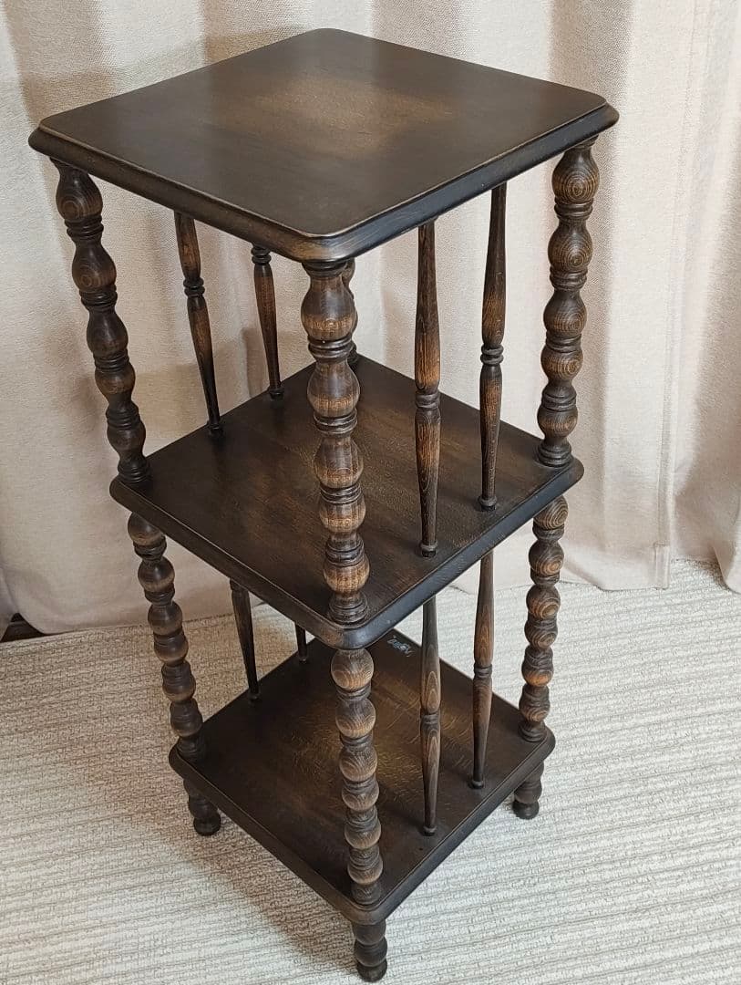 najico ナジコ ダークブラウン 3段木製ラック