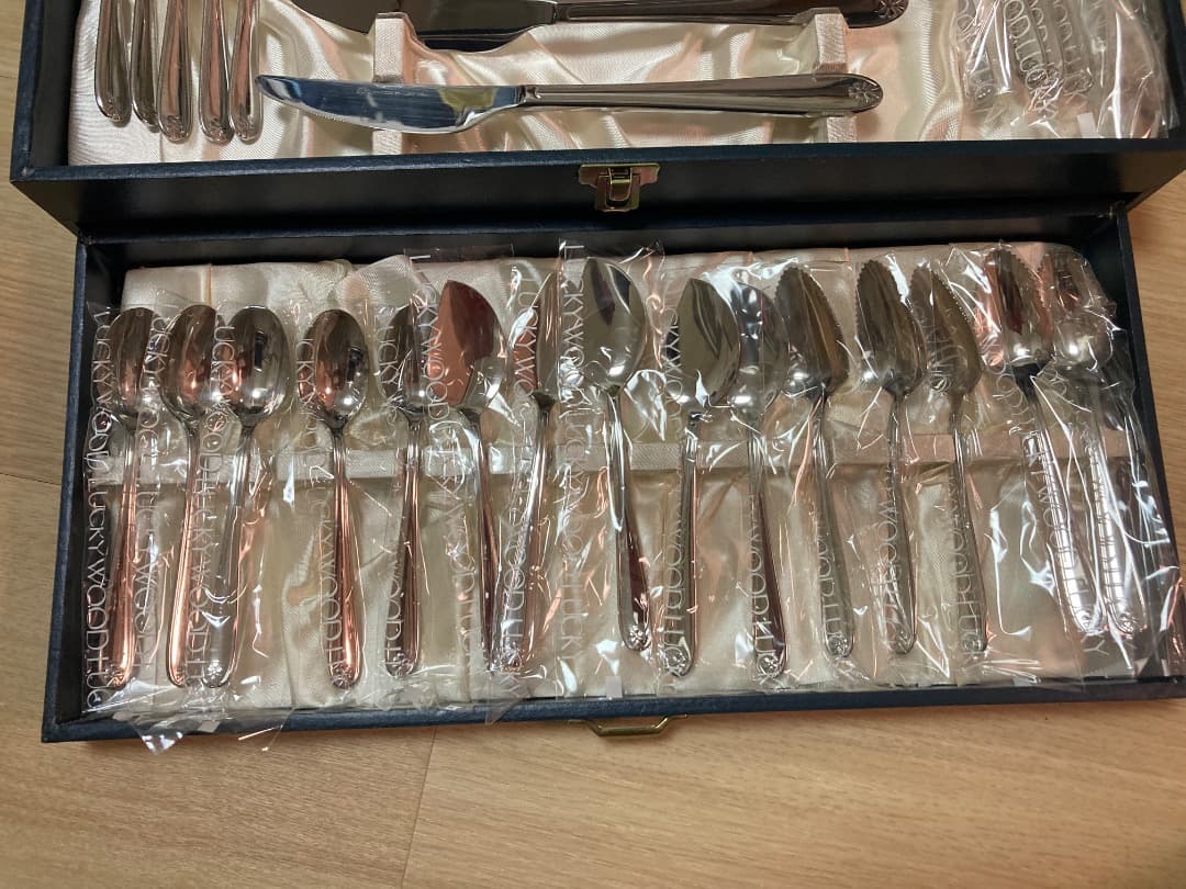 ラッキーウッド　カトラリー　マリエッタ　ディナーセット　40本セット　一部使用