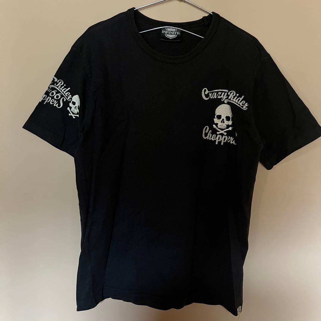 希少 激レア スカル 刺繍 Tシャツ ドクロ バイカー ロカビリー - メルカリ