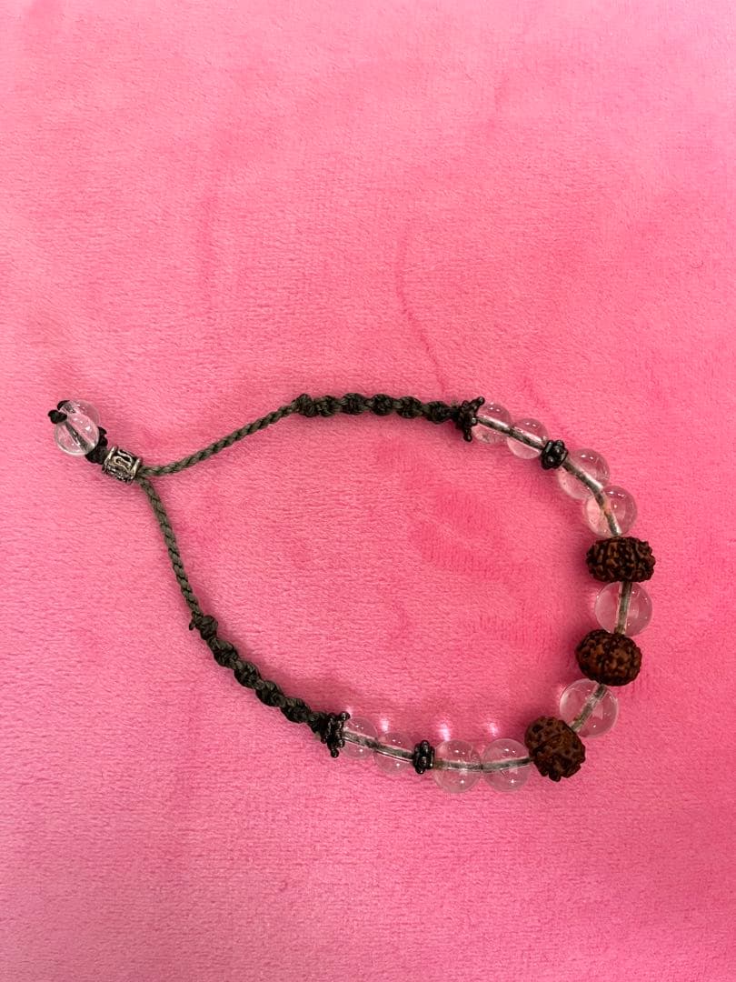 ヒマラヤ水晶ルドラクシャ ブレスレット 値段交渉可