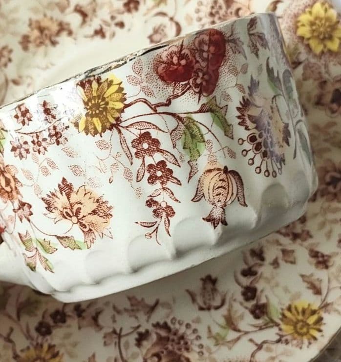 希少　美品　ジョワジールロワ　ショコラカップ　マロン　フランスアンティーク