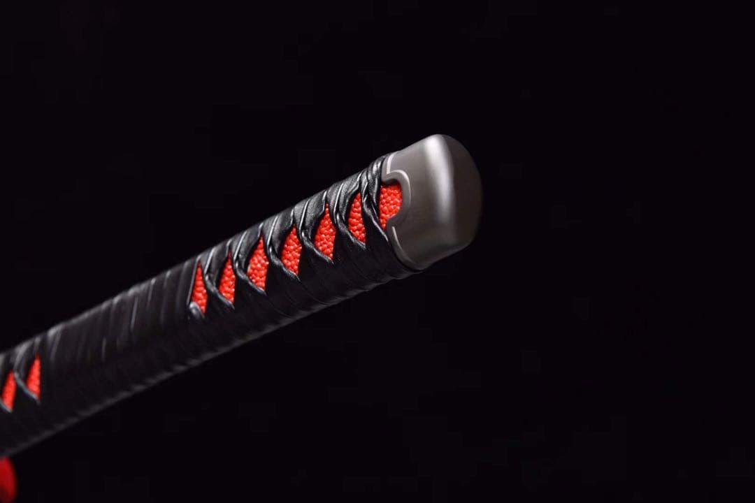 鬼滅の刃 竈門炭治郎 火神日輪刀 黒石目鞘 本牛革柄巻 - メルカリ