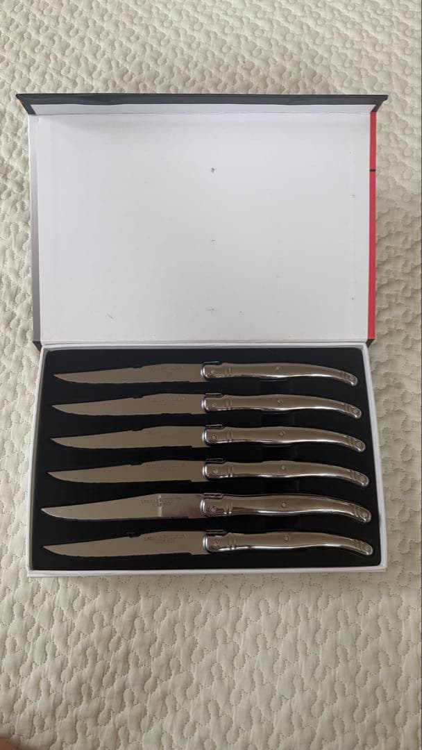 LAGUIOLE PRODACCION　テーブルナイフ　6本　箱入り