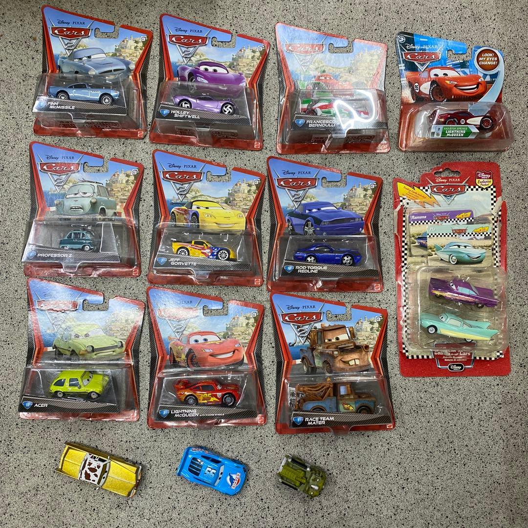 カーズ2 合計18台 マテル社15台＋3台＋大きなワールドマップ - メルカリ