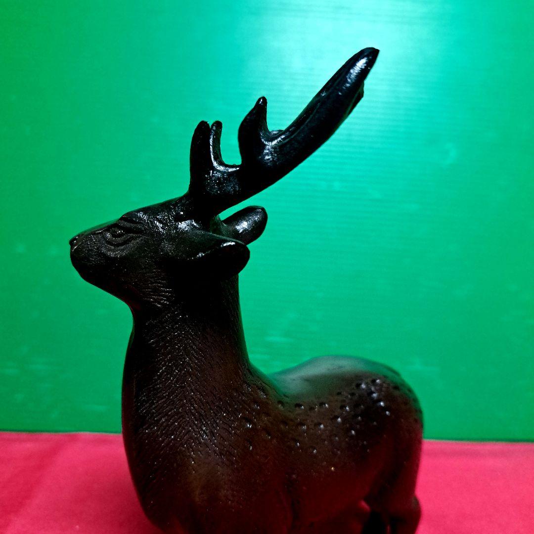 床の間　置物 寿老人鹿　インテリア　ヴィンテージ