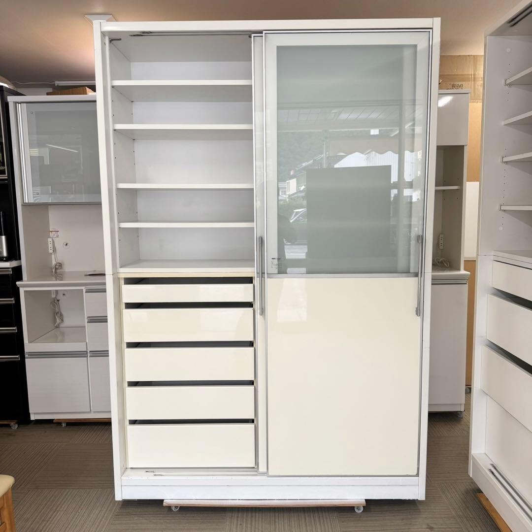 定価数十万♪ モリタインテリア 140cm幅ダイニングボード 食器棚 キッチン