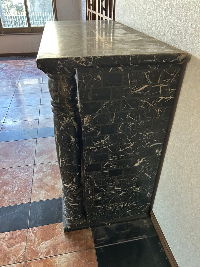 黒大理石 マントルピース （オーダーメイド・天然大理石）