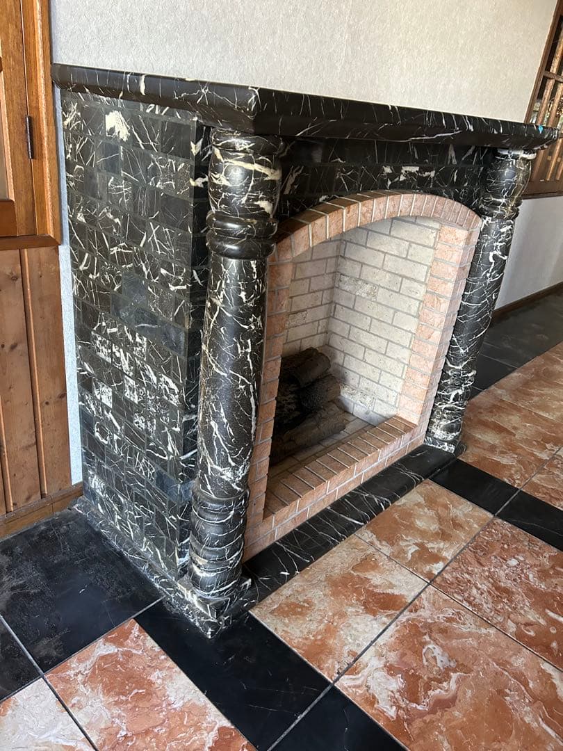 黒大理石 マントルピース （オーダーメイド・天然大理石）