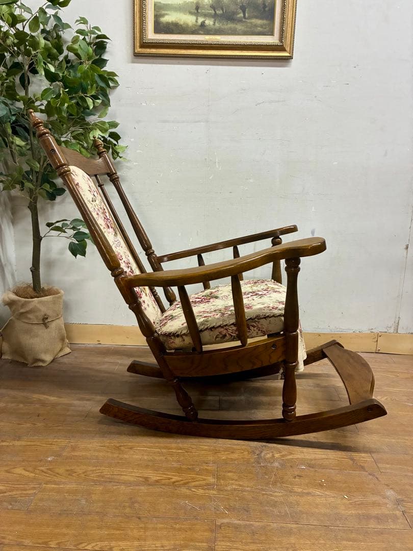 管435☆東洋ファニチャー☆昭和レトロ☆アンティーク☆ロッキングチェアー
