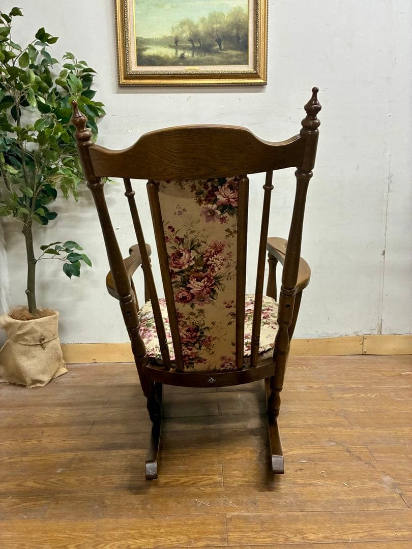 管435☆東洋ファニチャー☆昭和レトロ☆アンティーク☆ロッキングチェアー