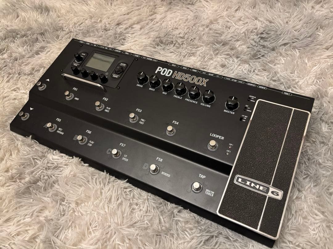 LINE6 POD HD500X マルチエフェクター＆専用ケース