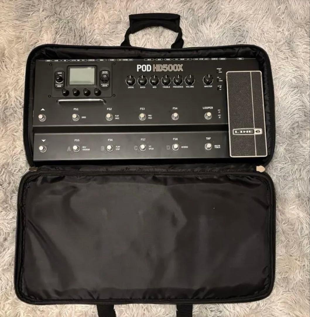 LINE6 POD HD500X マルチエフェクター＆専用ケース