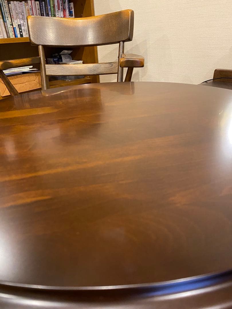 H*p様 値下げ　カリモク家具 円形テーブルTC7029NK コロニアル