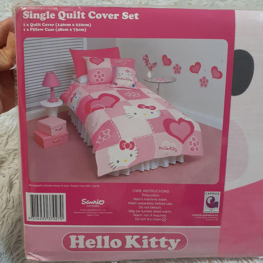 未使用　サンリオ　キティーちゃん　平成レトロ　希少　レア　布団カバー　枕カバー