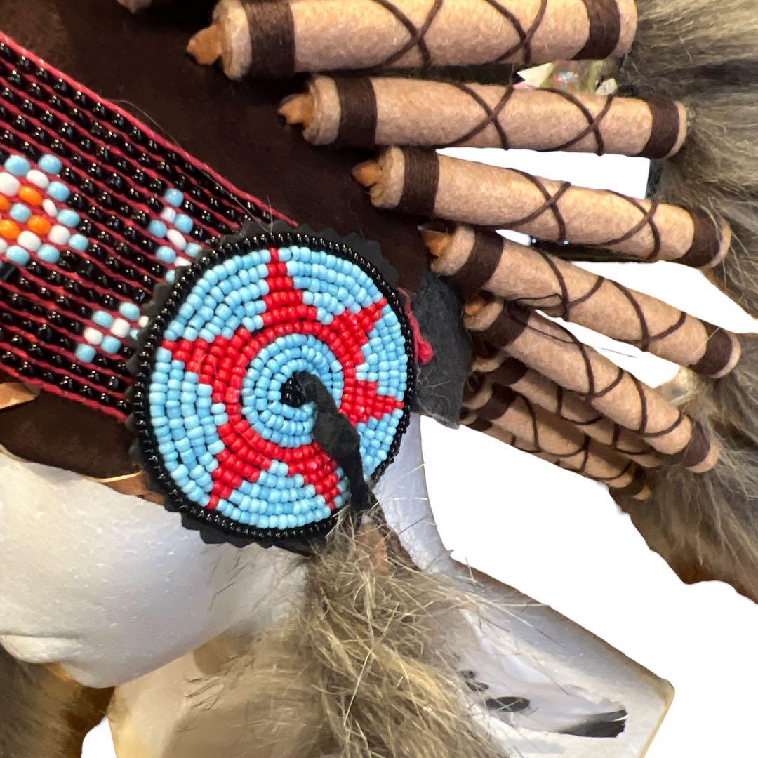 ネイティブ・アメリカン\"War Bonnet ウォーボンネット\" 羽根冠