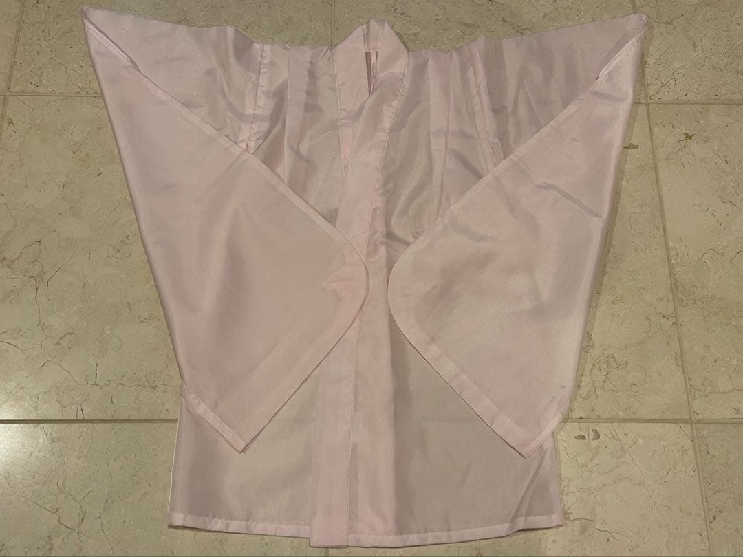 七五三 3歳　被布着物　フルセット 赤花柄