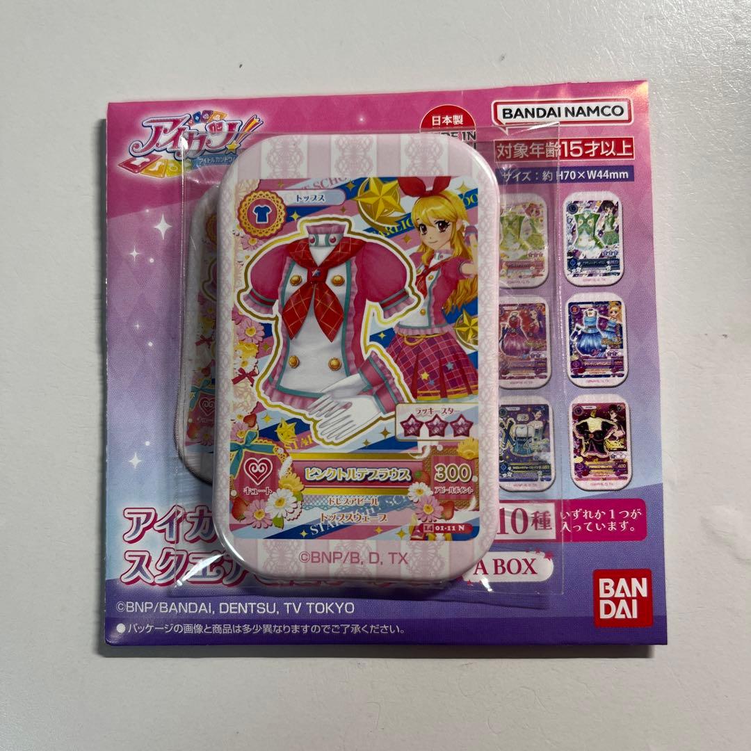 アイカツ 缶バッジ スクエアCanバッジ 星宮いちご ピンクトルテ