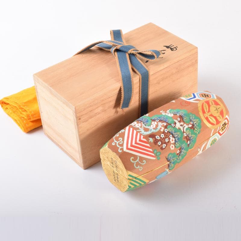 茶道具 原田竜慶作 色絵金彩 ぶりぶり香合 共箱 V 7107 - メルカリ