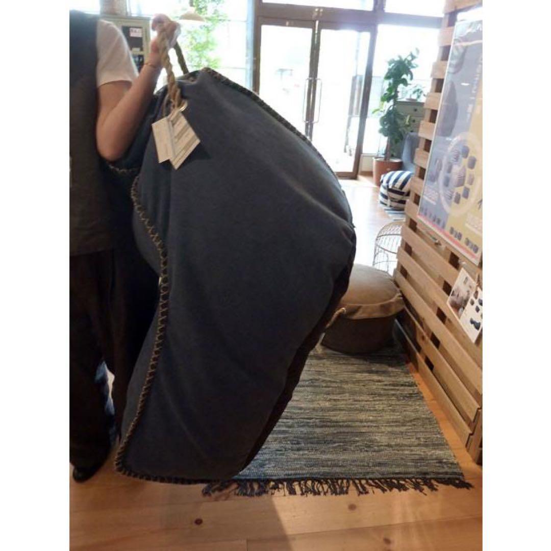 Nora. andg ブッバ ソファ ネイビー 
ビーズクッション デニム風