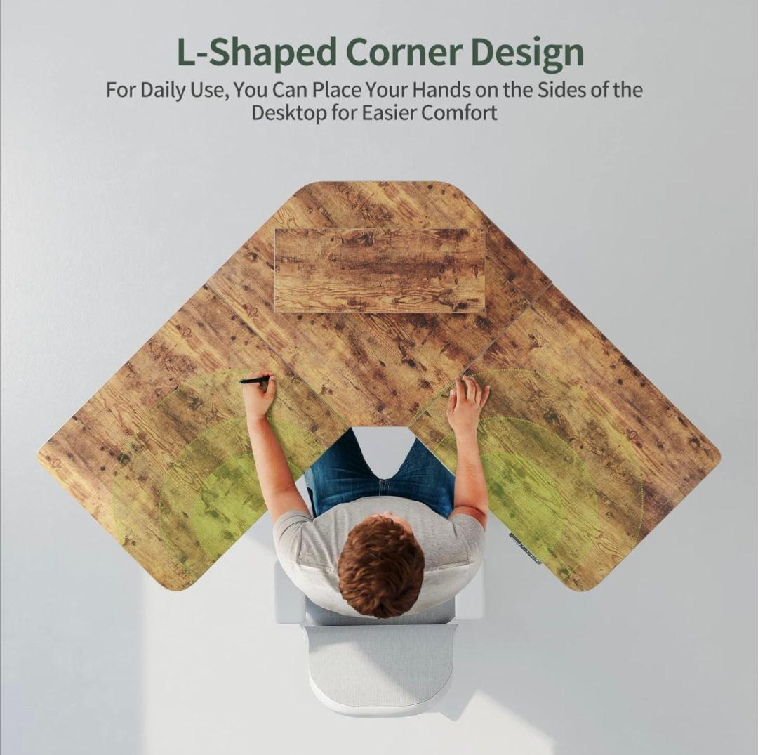 【処分価格 2/12まで】電動昇降デスク L字型