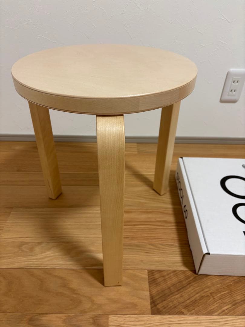 Artek Stool60 3本脚　バーチ　ナチュラルラッカー　ほぼ未使用品