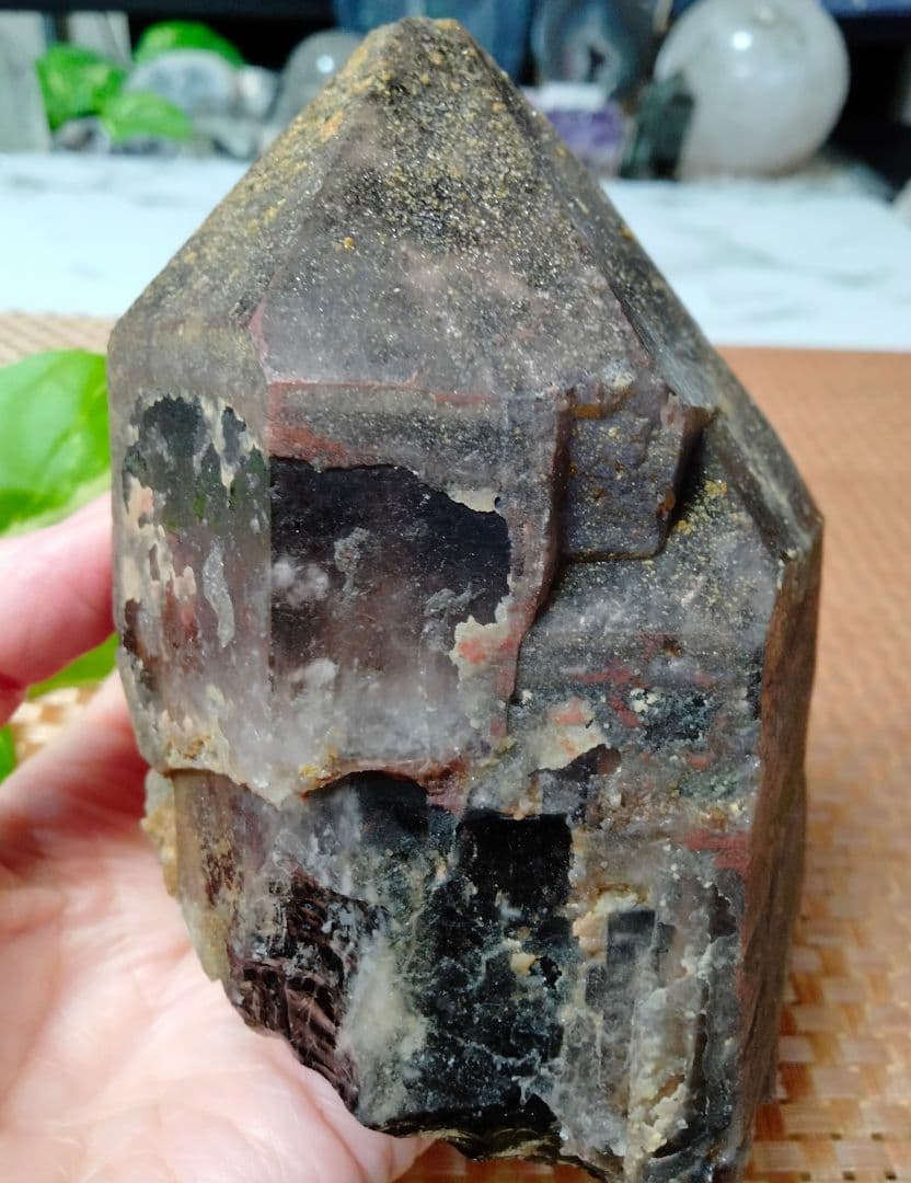 【純天然】★大サイズ★★魔除け・厄除け★ 863ｇモリオン 黒水晶 原石