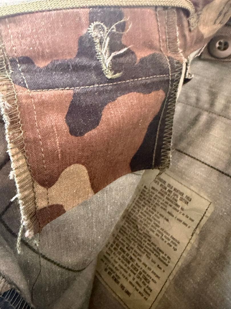 80s/実物米軍Mー65ウッドランドカモ/放出品