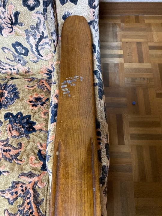 馬場家具　アンティークシングルソファ