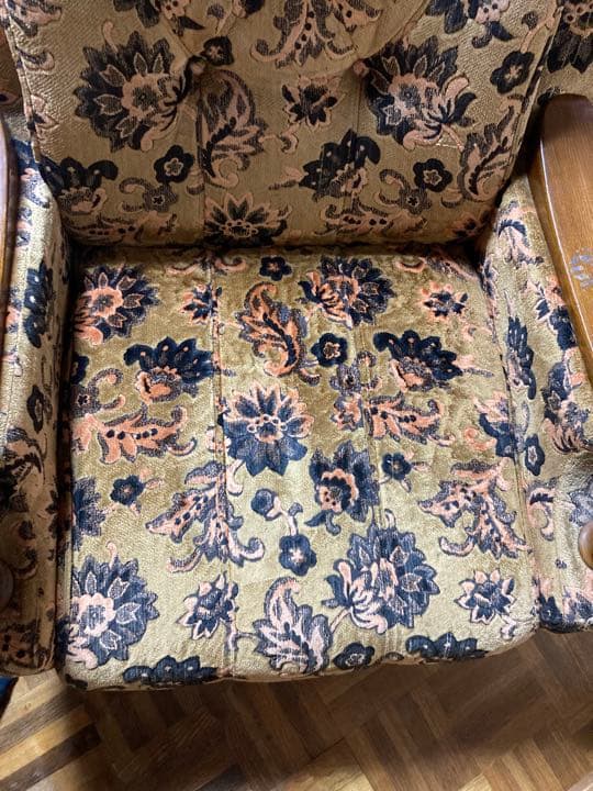 馬場家具　アンティークシングルソファ