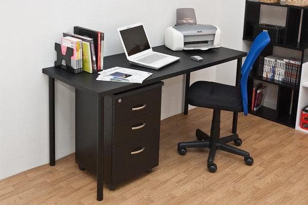 【新品・送料無料】フリーテーブル　150×60　BK/WH