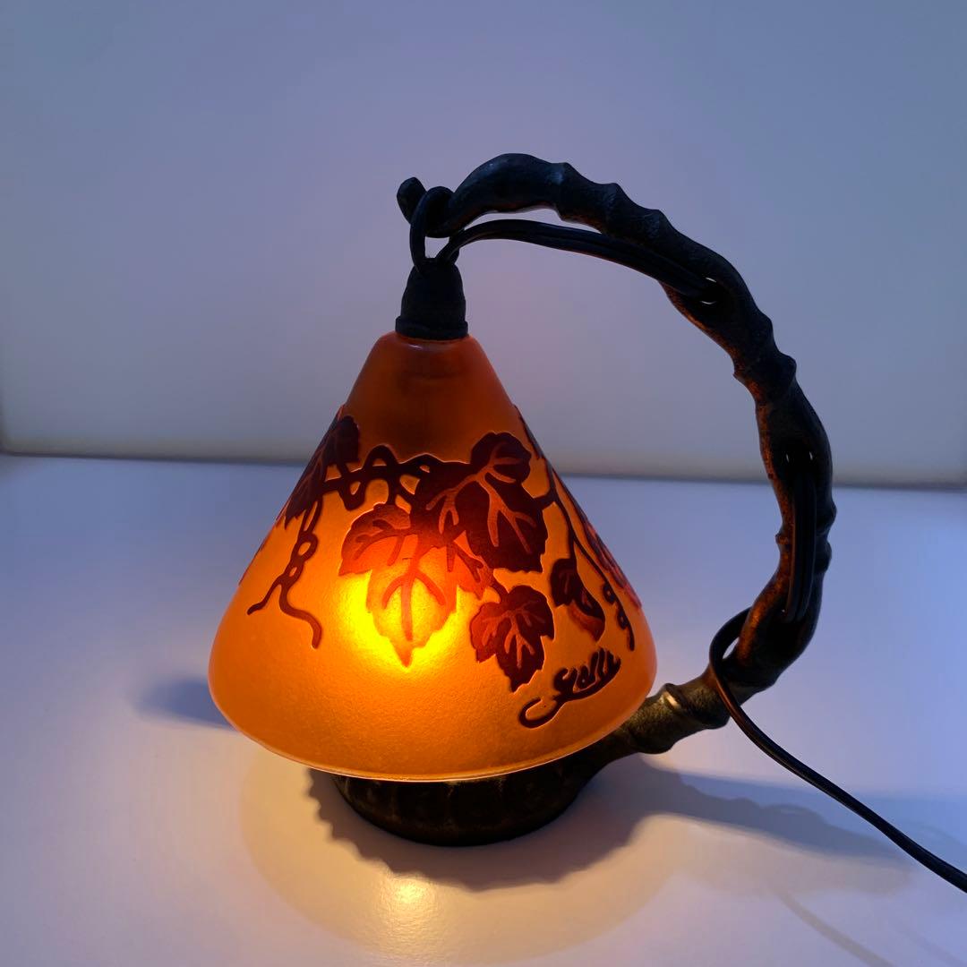 エミール ガレ 吊り下げ型 スタイル アンティーク ランプ 葡萄