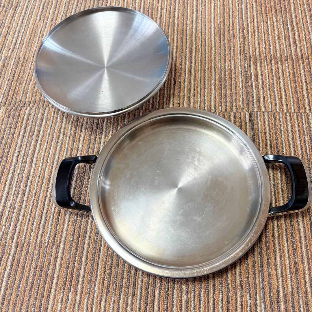 AMC グリドル　浅鍋　両手鍋　1.1L ステンレス鍋　フィスラー社