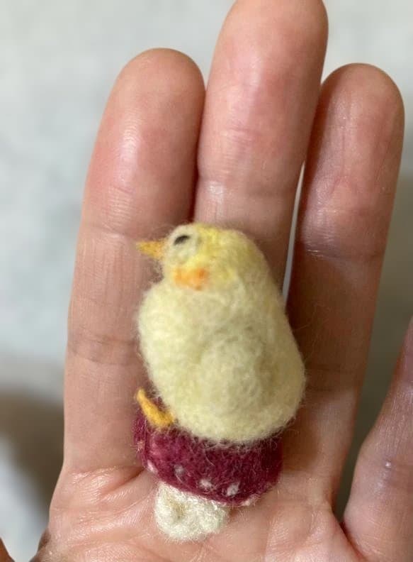 ひょことキノコのブローチ 　order制作