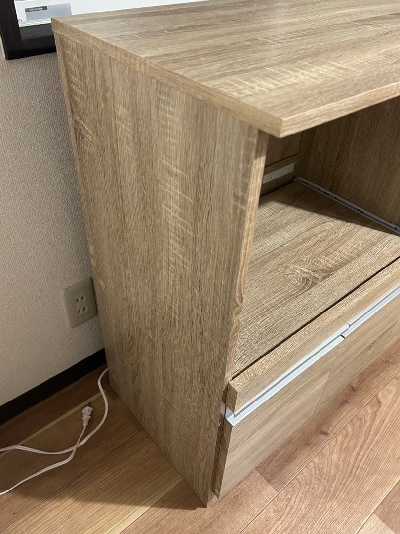 ぴっちゃん　キッチンカウンター 北欧風 118cm 収納 カウンター