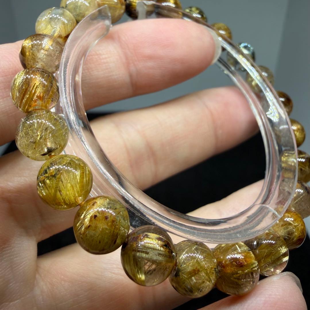 ■ハイクオリティz6804太陽放射ゴールド タイチン ルチル クォーツ 132■