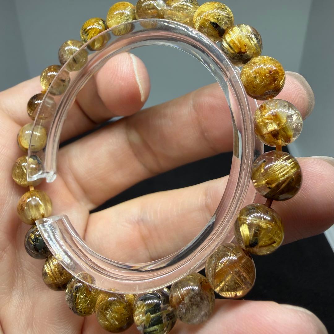 ■ハイクオリティz6804太陽放射ゴールド タイチン ルチル クォーツ 132■