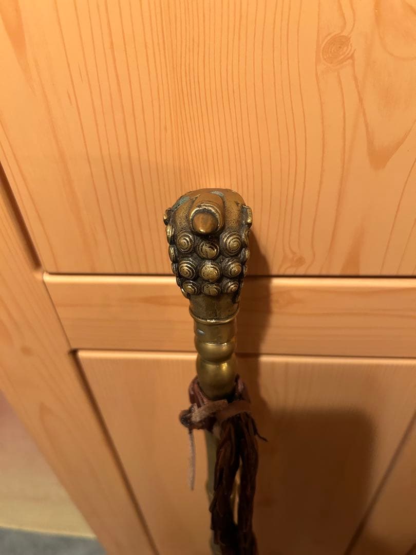 杖、ステッキ、真鍮製